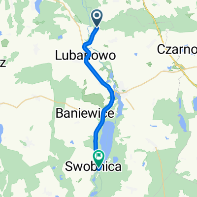 Trasa rowerowa - granica gminy Banie, Swobnica
