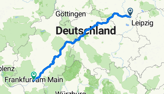 Georg-Cantor-Straße nach Kornmarkt 1a