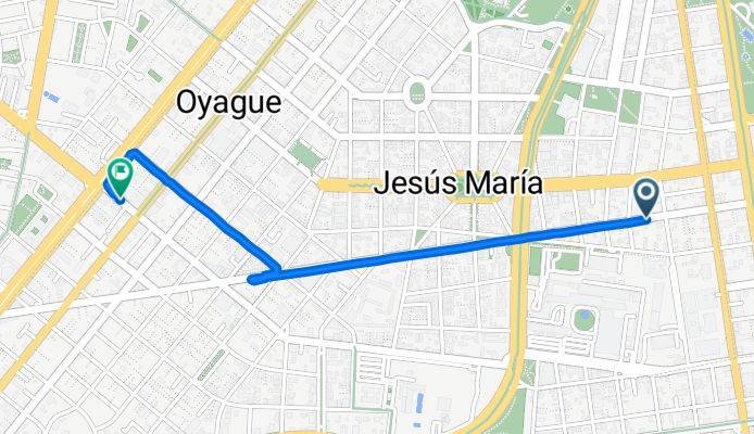 Álvarez de Arenales Avenue, Lima to Húsares de Junín Avenue, Lima