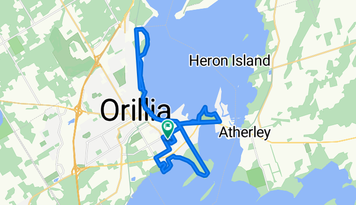 Millard St, Orillia to Millard St, Orillia