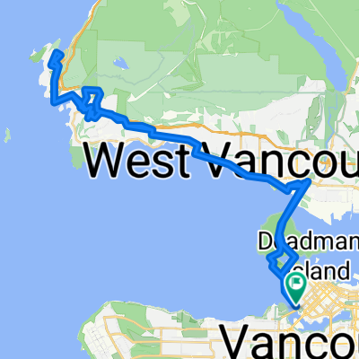 Downtown Vancouver to Horseshoe Bay