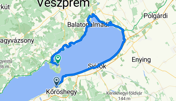 Gábor Áron utca, Balatonföldvár - Major utca, Tihany