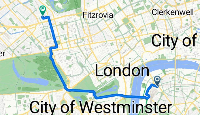 Station Approach Road, London to Melcombe Place, London