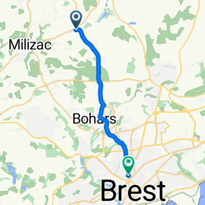 Milizac, Milizac-Guipronvel nach Rue Comtesse de Ségur, Brest