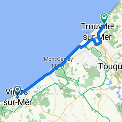 Rue du Maréchal Leclerc, Villers-sur-Mer to Avenue du Parc Cordier, Trouville-sur-Mer