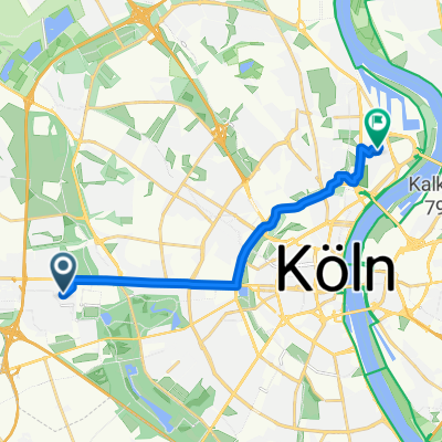 Sudetenweg, Köln nach Hildegardisstraße, Köln