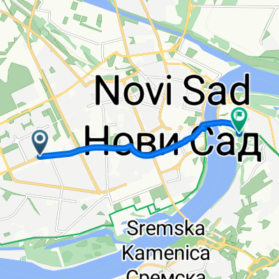 Svetozara Corovica, Novi Sad to Ulica Tvrđava, Novi Sad