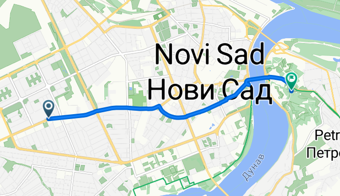 Svetozara Corovica, Novi Sad to Ulica Tvrđava, Novi Sad