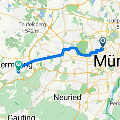 Nymphenburger Straße, München - Blumenstraße, Germering