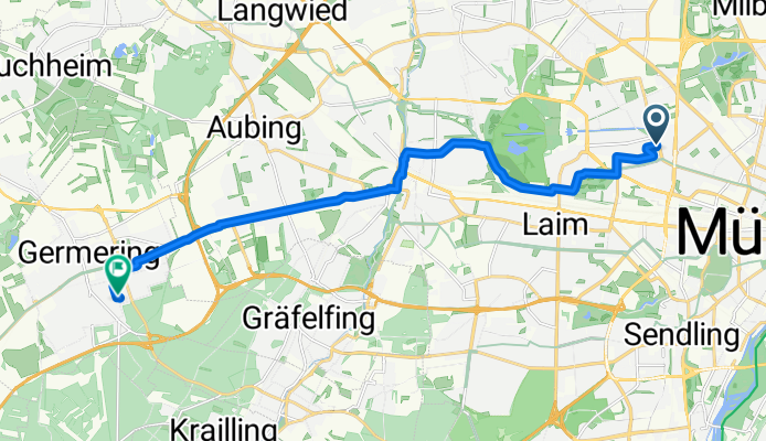 Nymphenburger Straße, München - Blumenstraße, Germering