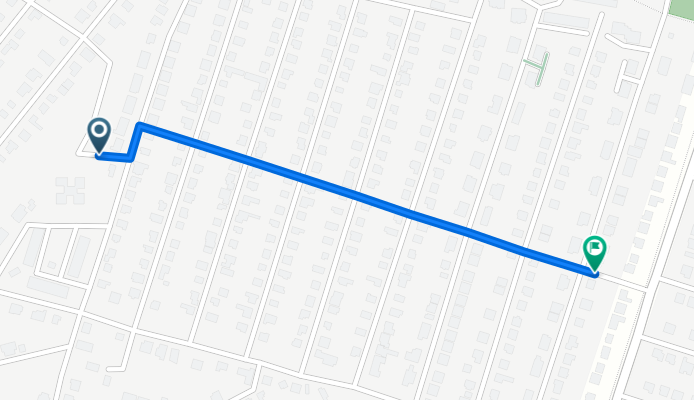 От улица Сюткина до Спортивная улица