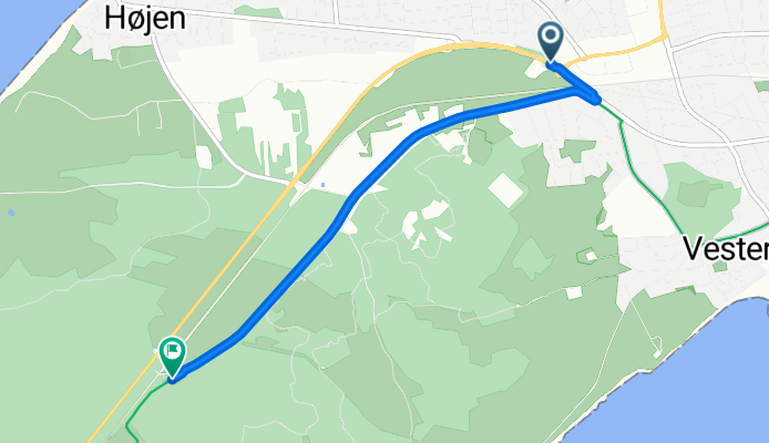 Frederikshavnsvej, Skagen nach Vestkystruten, Skagen