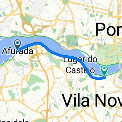 Rua de Costa Goodolfim, Vila Nova de Gaia to Rua de D Afonso Terceiro, Vila Nova de Gaia