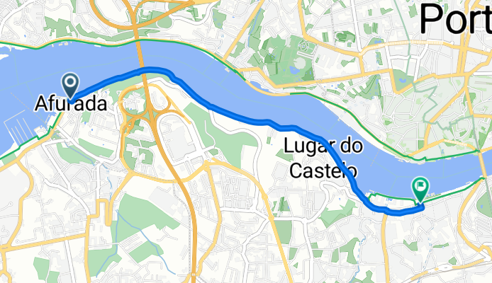 Rua de Costa Goodolfim, Vila Nova de Gaia to Rua de D Afonso Terceiro, Vila Nova de Gaia