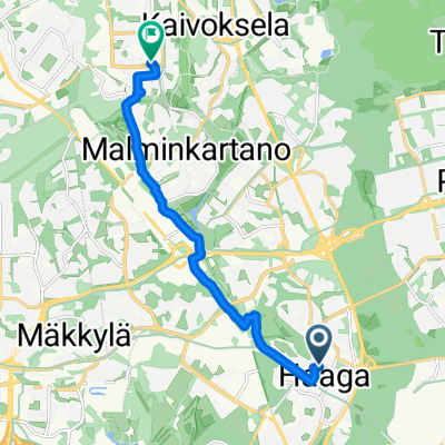 Laajasuontie, Helsinki to Iskoskuja, Vantaa