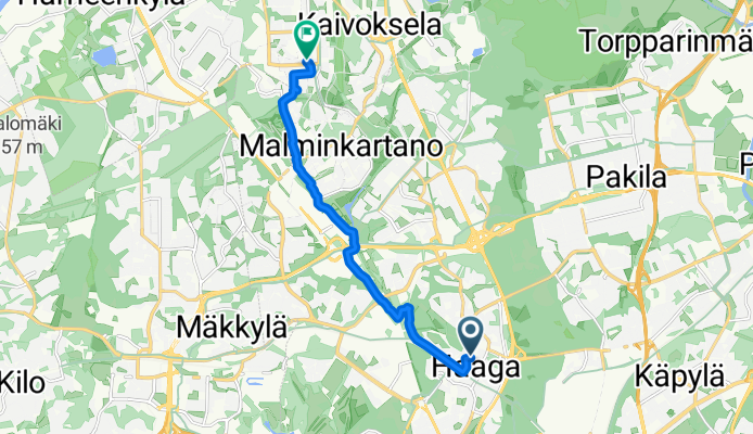 Laajasuontie, Helsinki to Iskoskuja, Vantaa