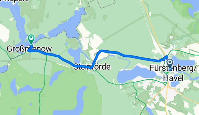 Brandenburger Straße, Fürstenberg/Havel nach Camp am Ellbogensee, Fürstenberg/Havel