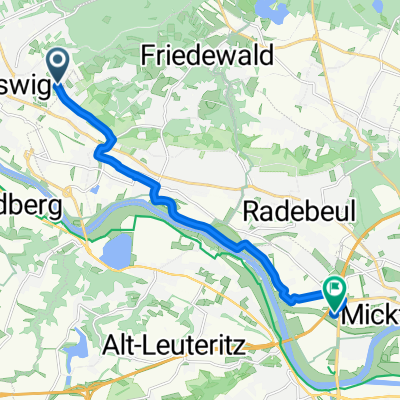 Neucoswiger Straße, Coswig nach Washingtonstraße, Dresden