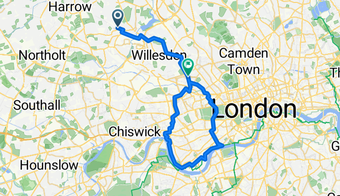 home to Hammersmith to Putney to Chelsea to QP to home
