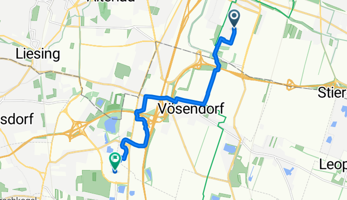 Tenschertstraße, Wien nach Ziegelofengasse, Brunn am Gebirge