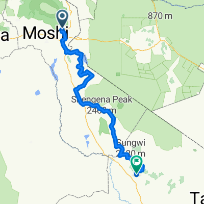 Marangu to Lushoto, Tanzania