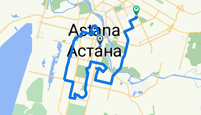 улица Достык, Астана до улица Куйши Дина, Астана