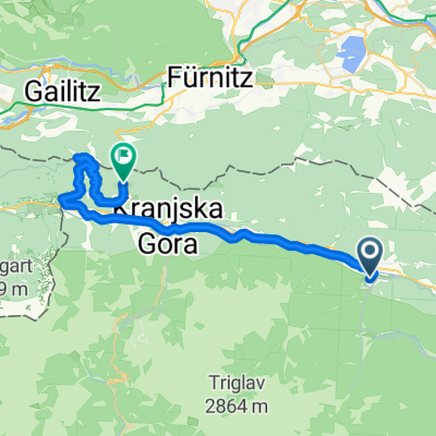 Mojstrana -Tromeja 34 km, 1050 vm
