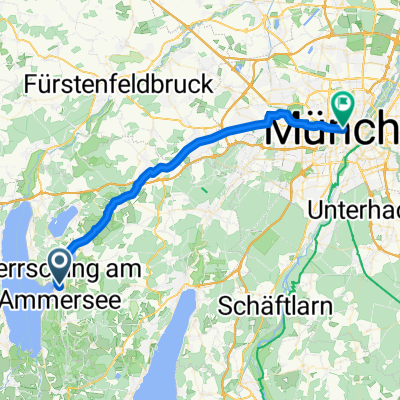 Bahnhofstraße, Herrsching am Ammersee nach Arnulfstraße, München