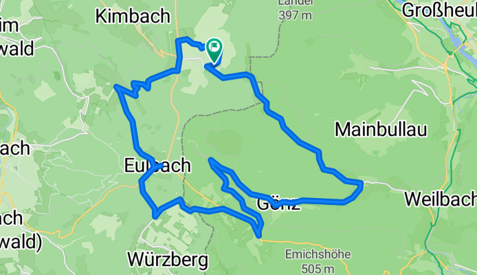 Vielbrunn - Gönz - Boxbrunn - Mangelsbach - Eulbach - Weiten-Gesäß