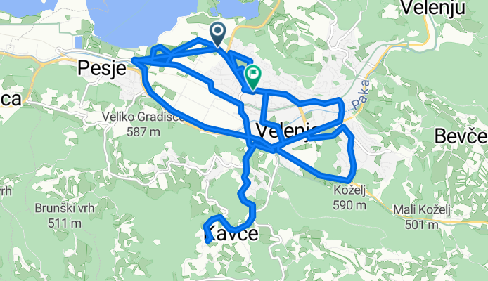 Koroška cesta 48A to Kersnikova cesta