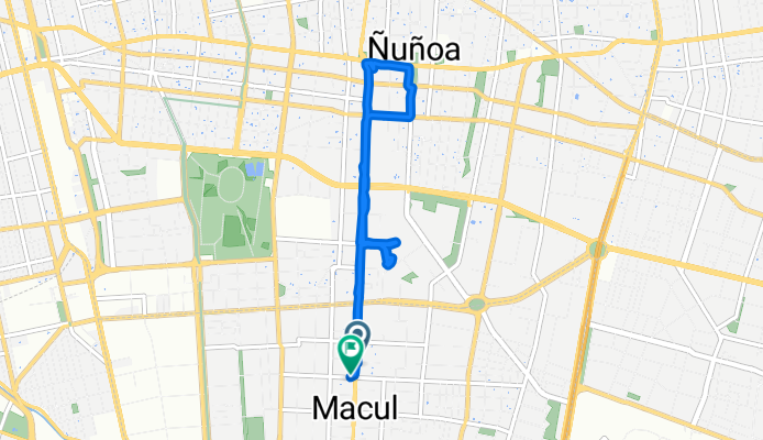 Los Olmos, Macul to Los Olmos, Macul