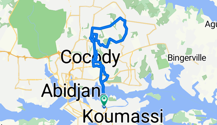 Avenue Issouf Koné, Abidjan à Rue Isidore Niamkey, Abidjan