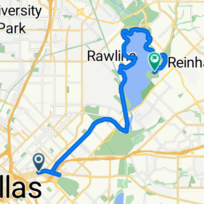 Main St, Dallas to White Rock Lake Trail, Dallas