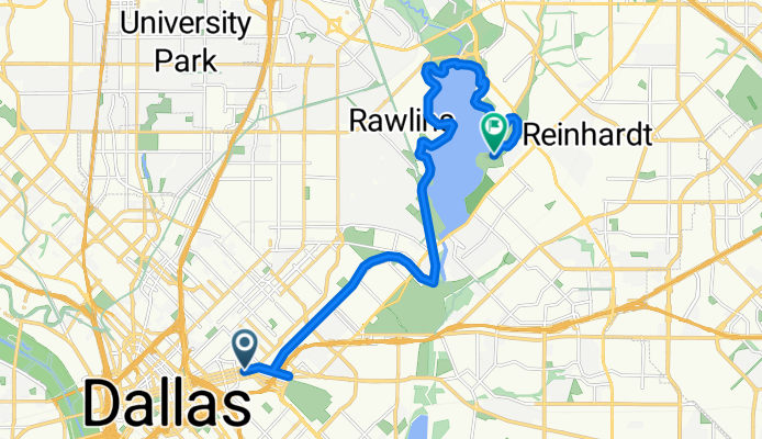 Main St, Dallas to White Rock Lake Trail, Dallas