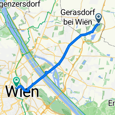 Donaustadt, Wien nach Maria-Theresien-Straße, Wien