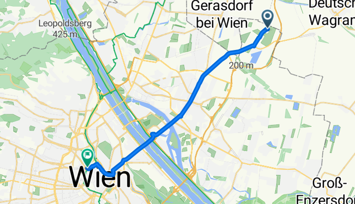 Donaustadt, Wien nach Maria-Theresien-Straße, Wien