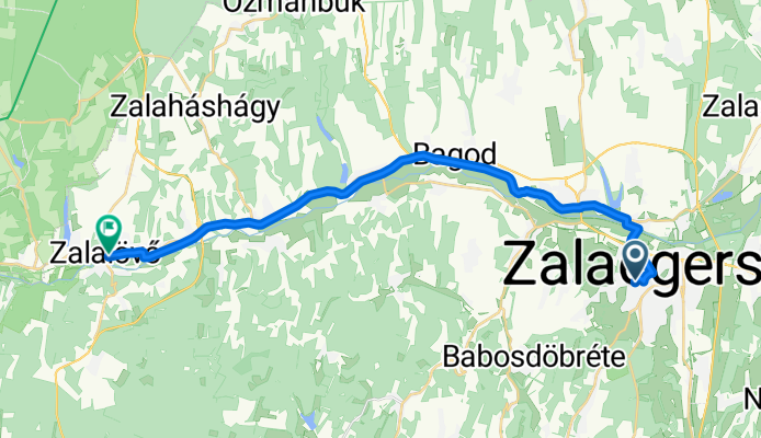 Landorhegyi út, Zalaegerszeg - Kölcsey Ferenc utca, Zalalövő
