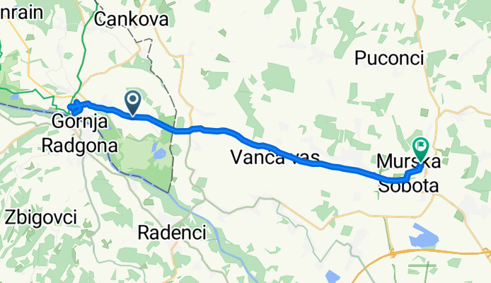 Bad Radkersburg to Ledavsko Naselje, Murska Sobota