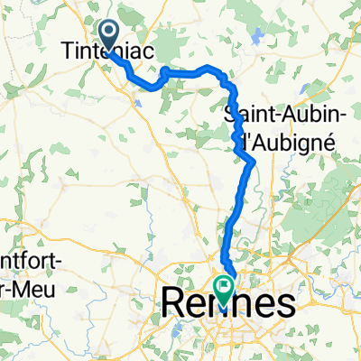 Place André Ferré, Tinténiac to Pont de la Mission, Rennes