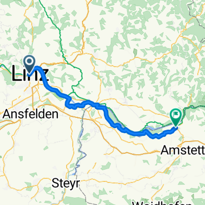Donauradweg Etappe 3 Südufer: Linz - Ardagger