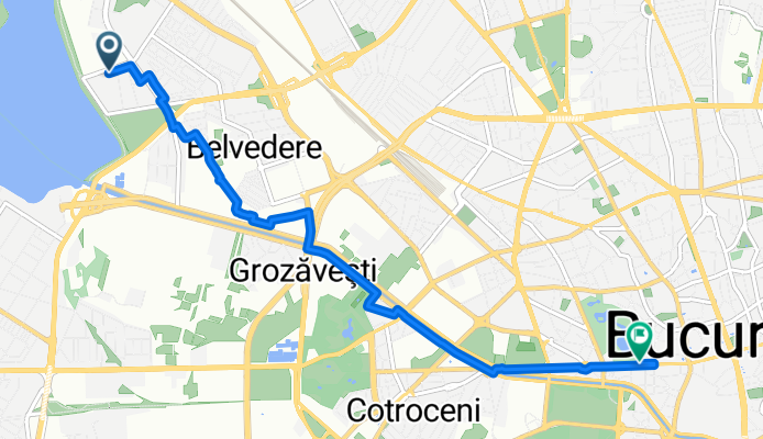 Route to Aleea Primăverii