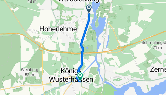 Friedrich-Engels-Straße, Wildau nach Bahnhofsvorplatz, Königs Wusterhausen