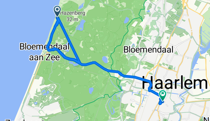 Parnassiaweg, Overveen nach Gedempte Voldersgracht, Haarlem