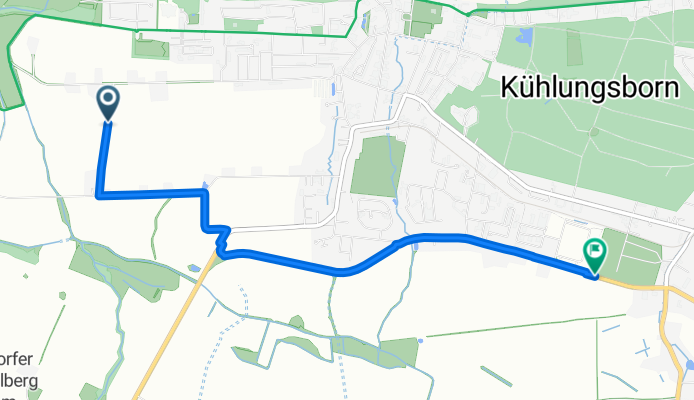 Riedenweg, Kühlungsborn nach Grüner Weg, Kühlungsborn