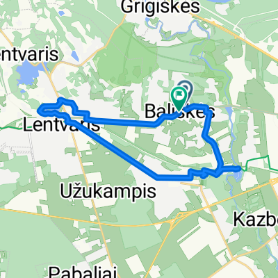 Route in Vilnius