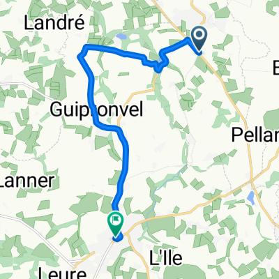 Rue de l'Iroise, Coat-Méal nach Rue du Général de Gaulle, Milizac-Guipronvel