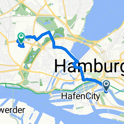 Stockmeyerstraße, Hamburg nach Feldstraße, Hamburg