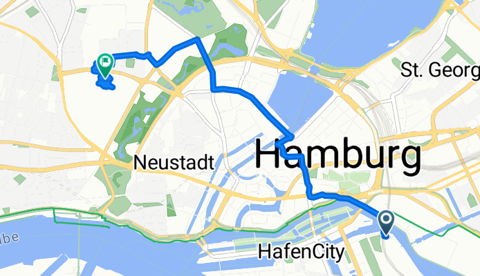 Stockmeyerstraße, Hamburg nach Feldstraße, Hamburg