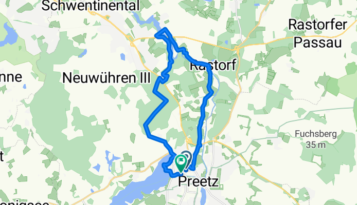 Route in Preetz