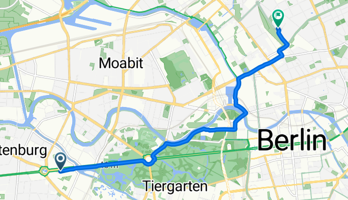 Straße des 17. Juni, Berlin nach Theodor-Heuss-Weg, Berlin